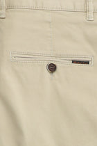 Orta Bej Regular Fit Likralı Düz Chino Pantolon