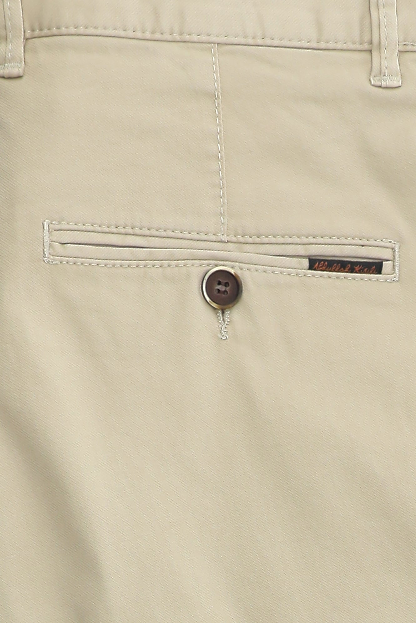 Orta Bej 6 Drop Regular Fit Standart Kesim Likral? Kanvas / Chino Pantolon-Abdullah Ki??l?