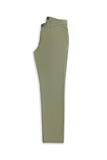 Orta Haki Relaxed Fit Rahat Kesim Likralı Kanvas / Chino Pantolon