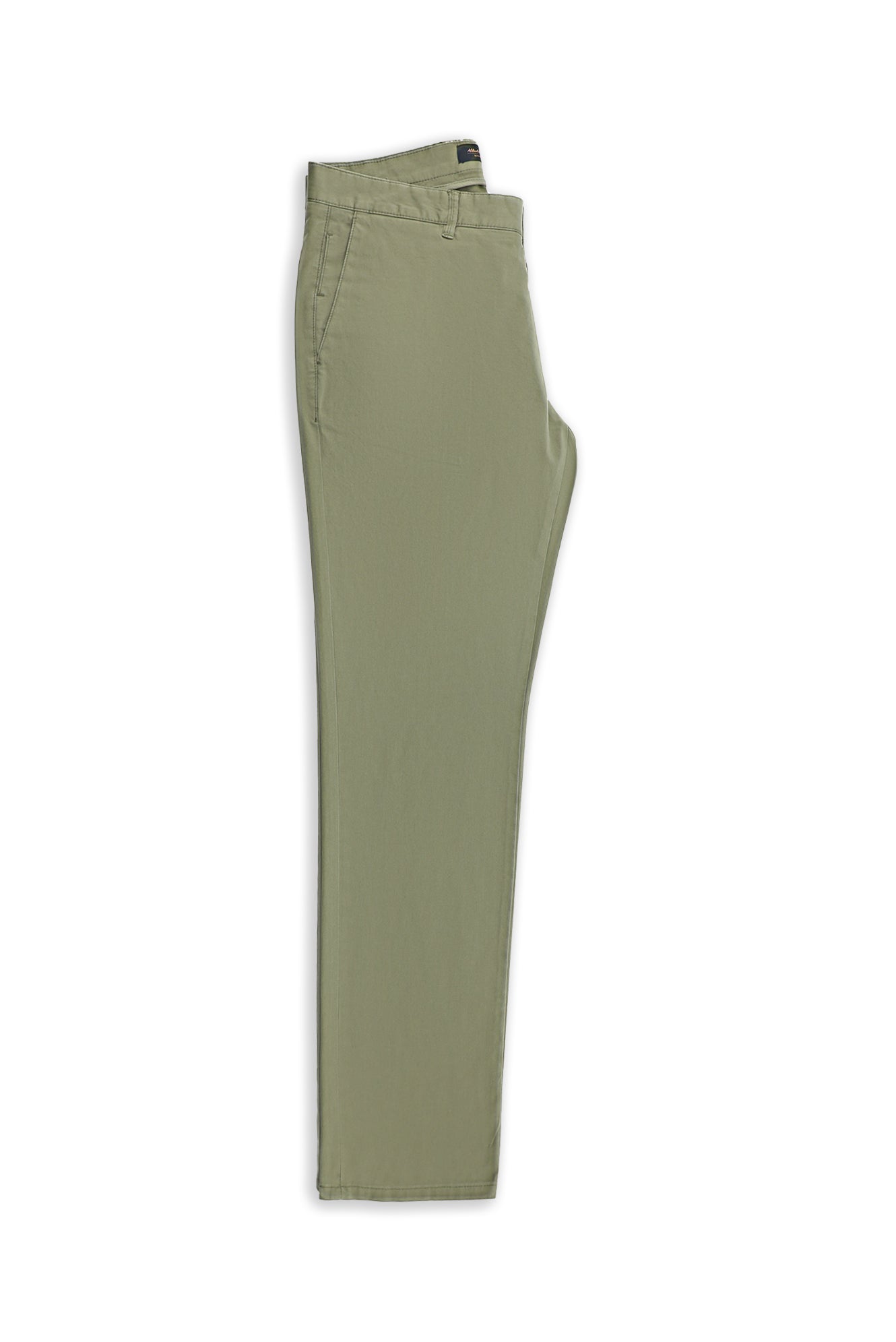 Orta Haki Regular Fit Likralı Kanvas / Chino Pantolon
