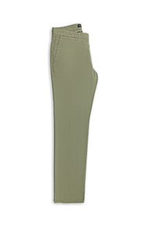 Orta Haki Regular Fit Likralı Kanvas / Chino Pantolon