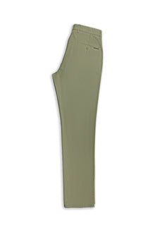 Orta Haki Regular Fit Likralı Kanvas / Chino Pantolon