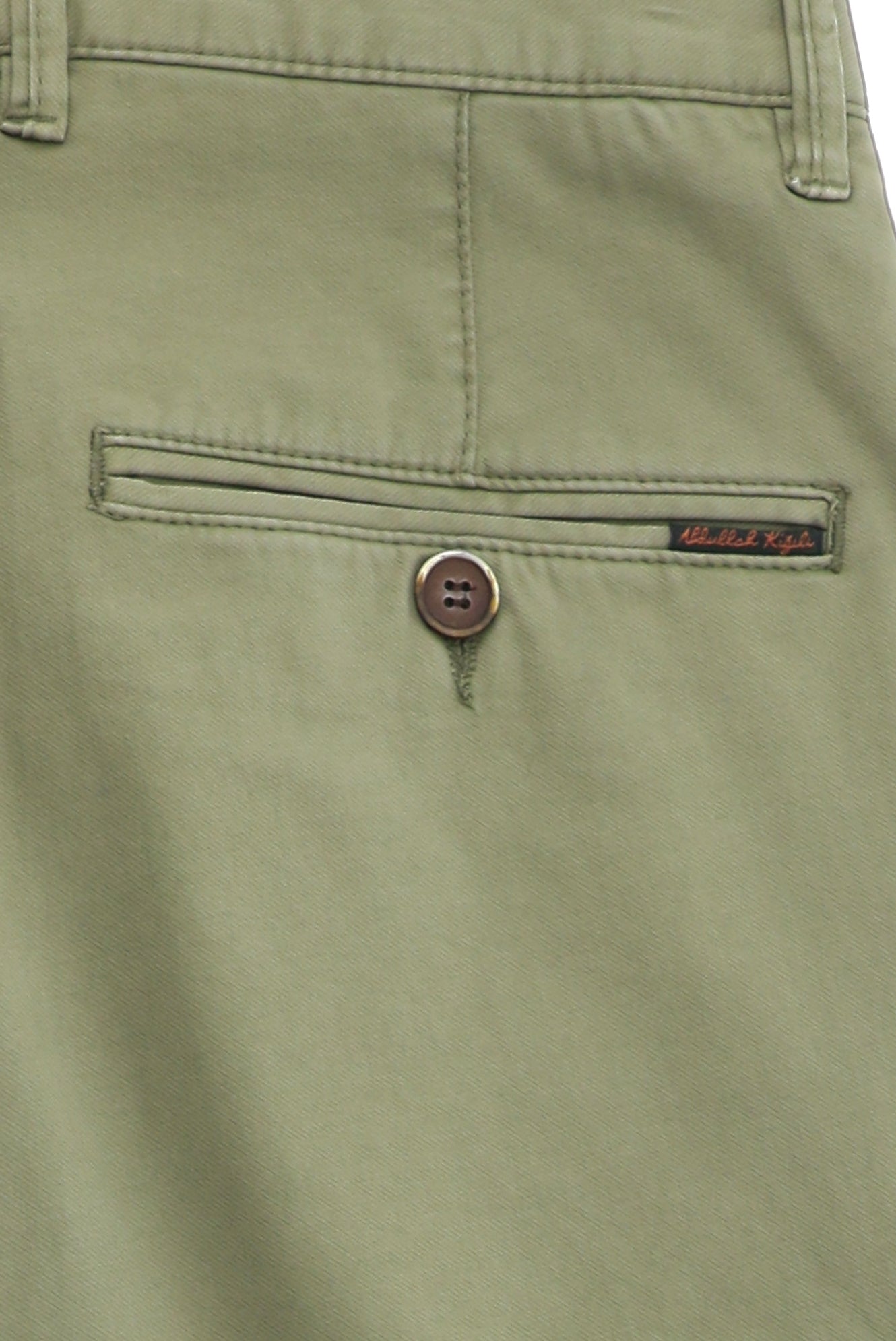 Orta Haki Relaxed Fit Rahat Kesim Likralı Kanvas / Chino Pantolon