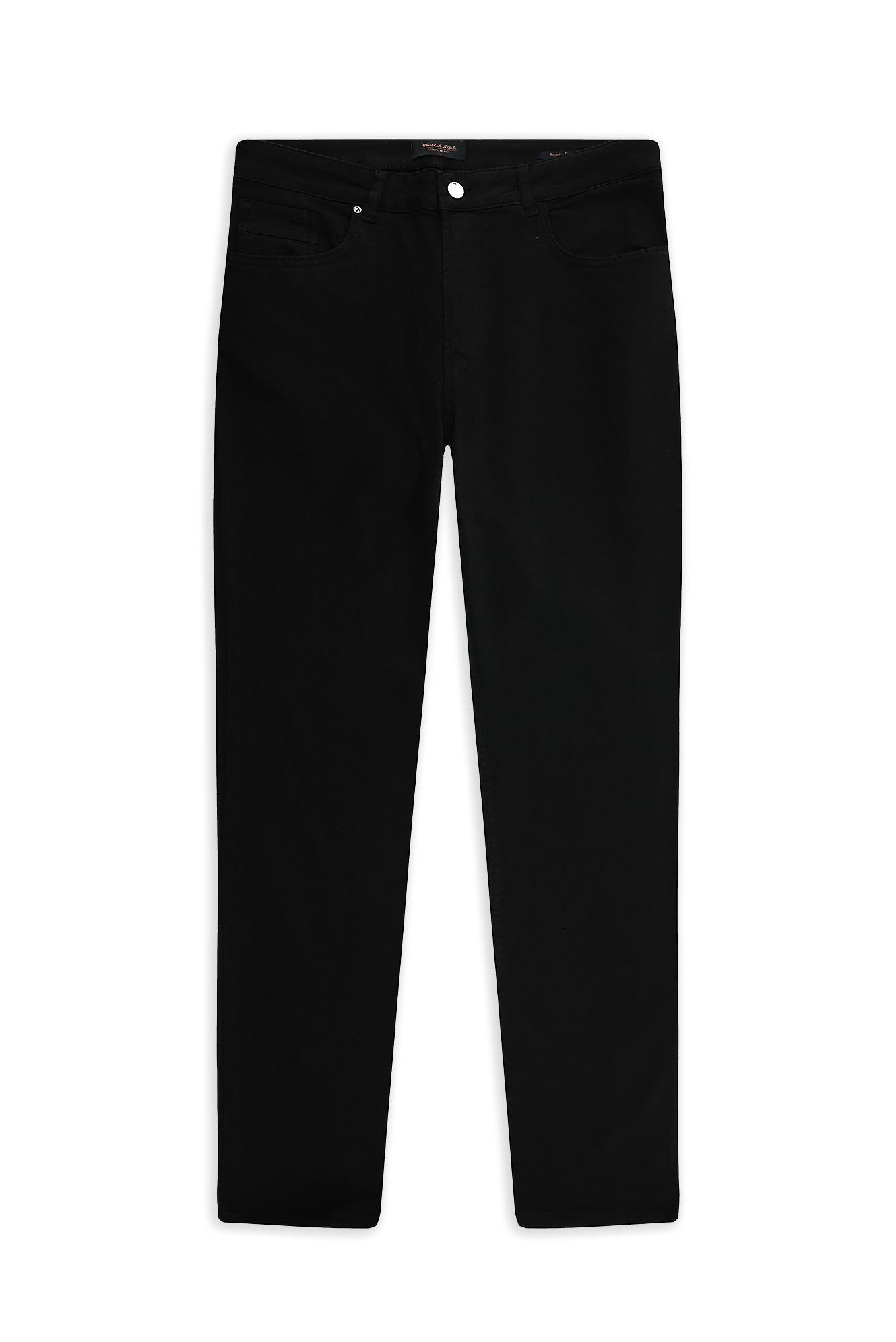 Siyah Regular Fit Likralı Kanvas / Chino Pantolon