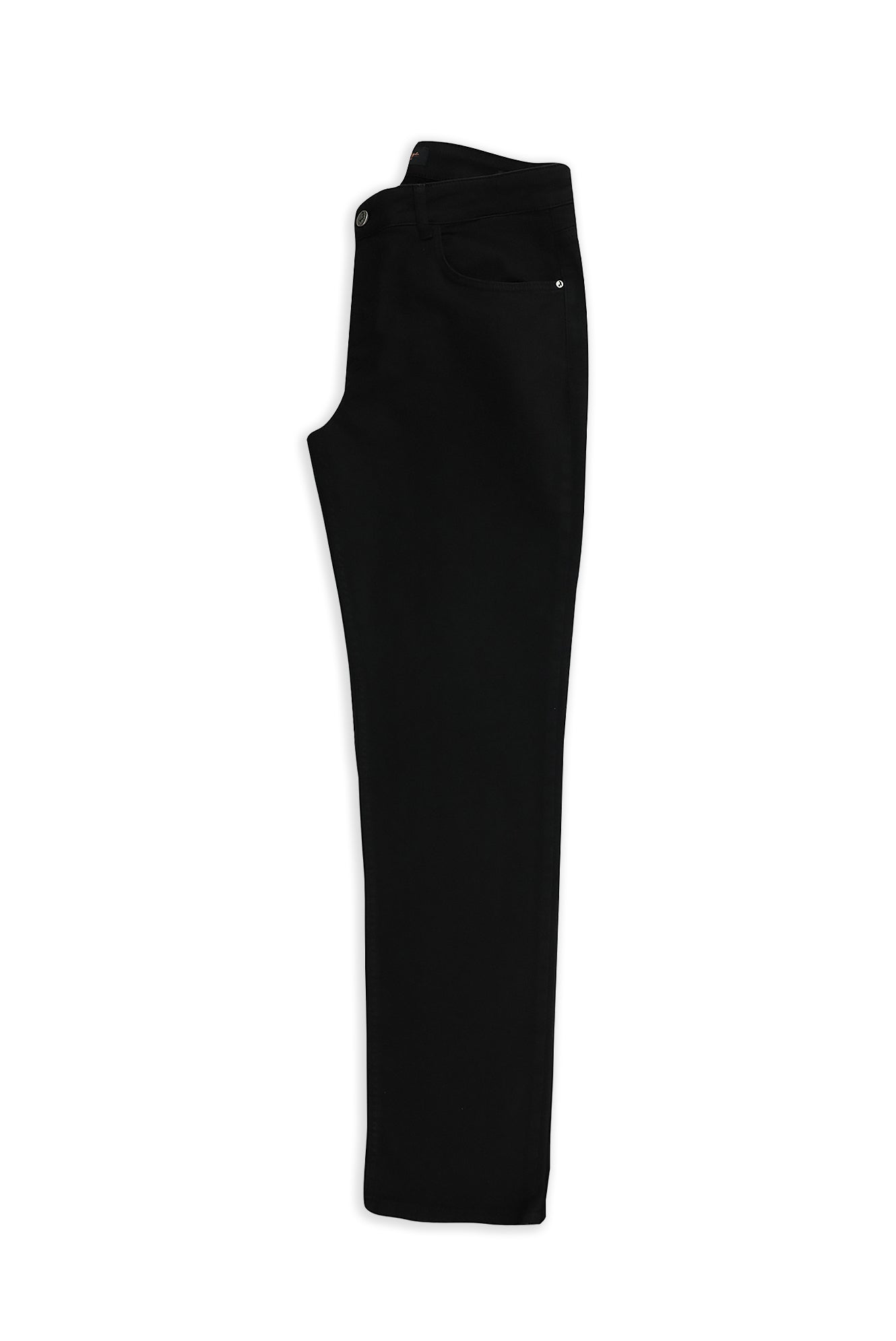Siyah Regular Fit Likralı Kanvas / Chino Pantolon