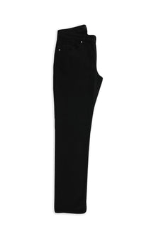 Siyah Regular Fit Likralı Kanvas / Chino Pantolon