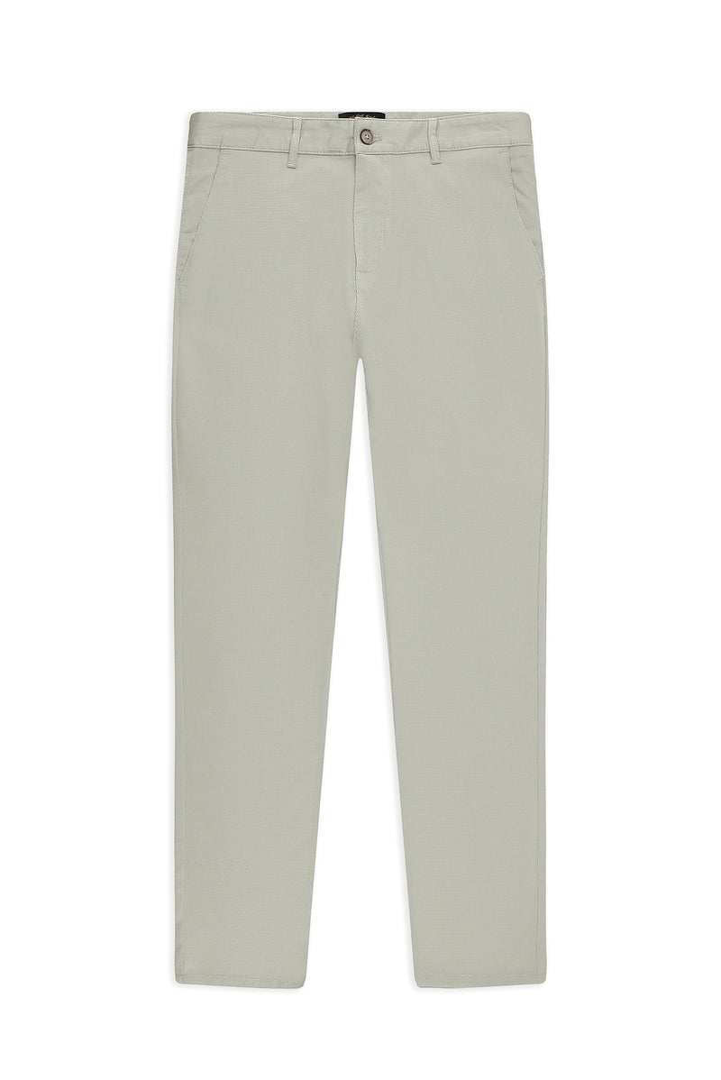 Taş Regular Fit Desenli Lyocell Karışımlı Kanvas / Chino Pantolon