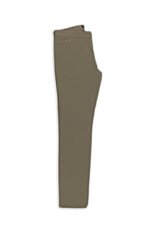 Koyu Vizon Regular Fit Desenli Lyocell Karışımlı Kanvas / Chino Pantolon