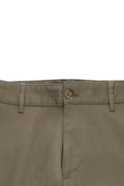 Koyu Vizon Regular Fit Desenli Lyocell Karışımlı Kanvas / Chino Pantolon