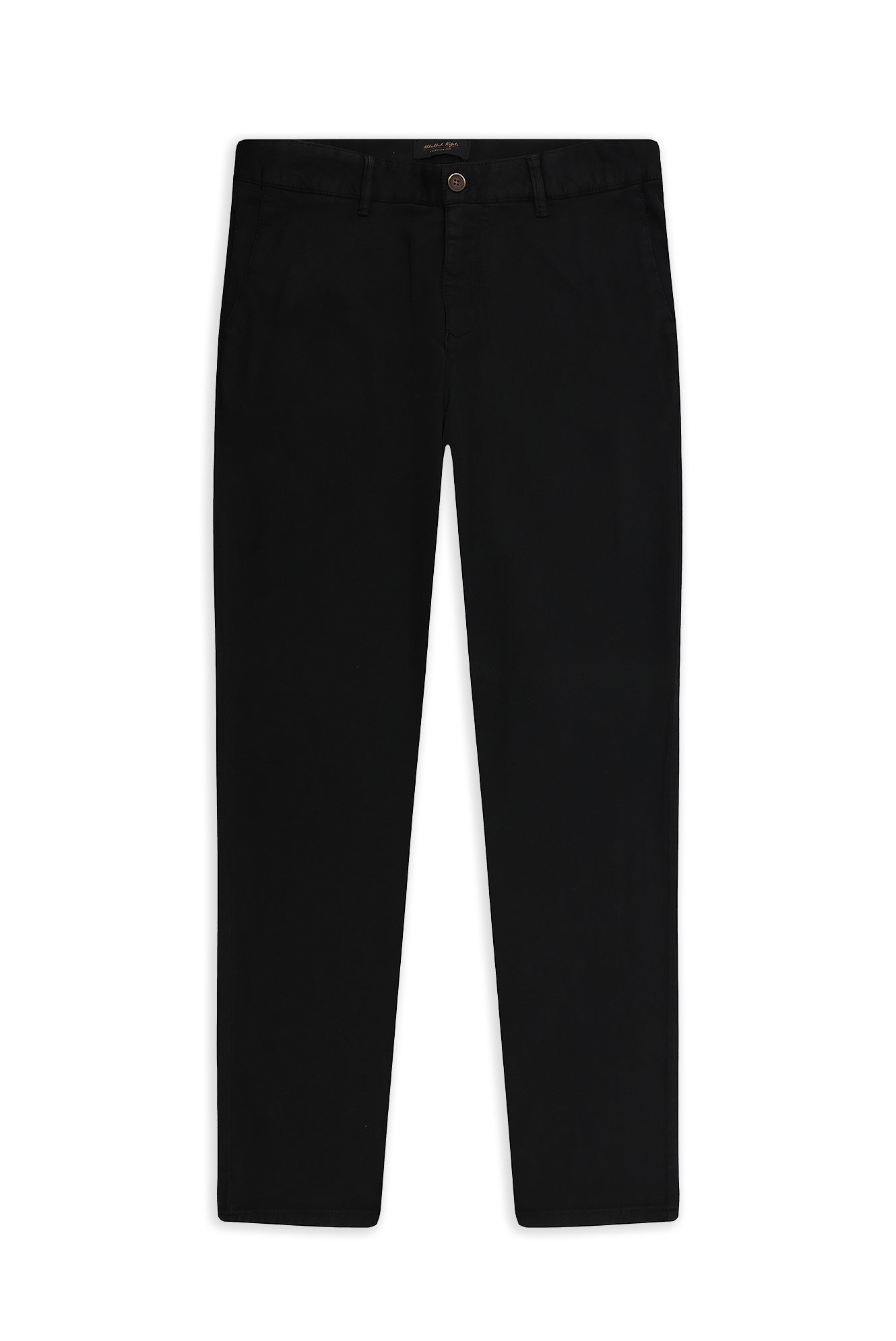 Siyah Relaxed Fit Rahat Kesim Lyocell Karışımlı Kanvas / Chino Pantolon