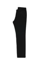 Siyah Relaxed Fit Rahat Kesim Lyocell Karışımlı Kanvas / Chino Pantolon