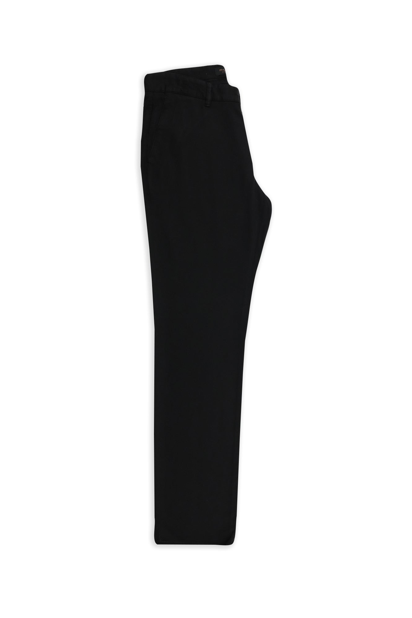 Siyah Relaxed Fit Rahat Kesim Lyocell Karışımlı Kanvas / Chino Pantolon