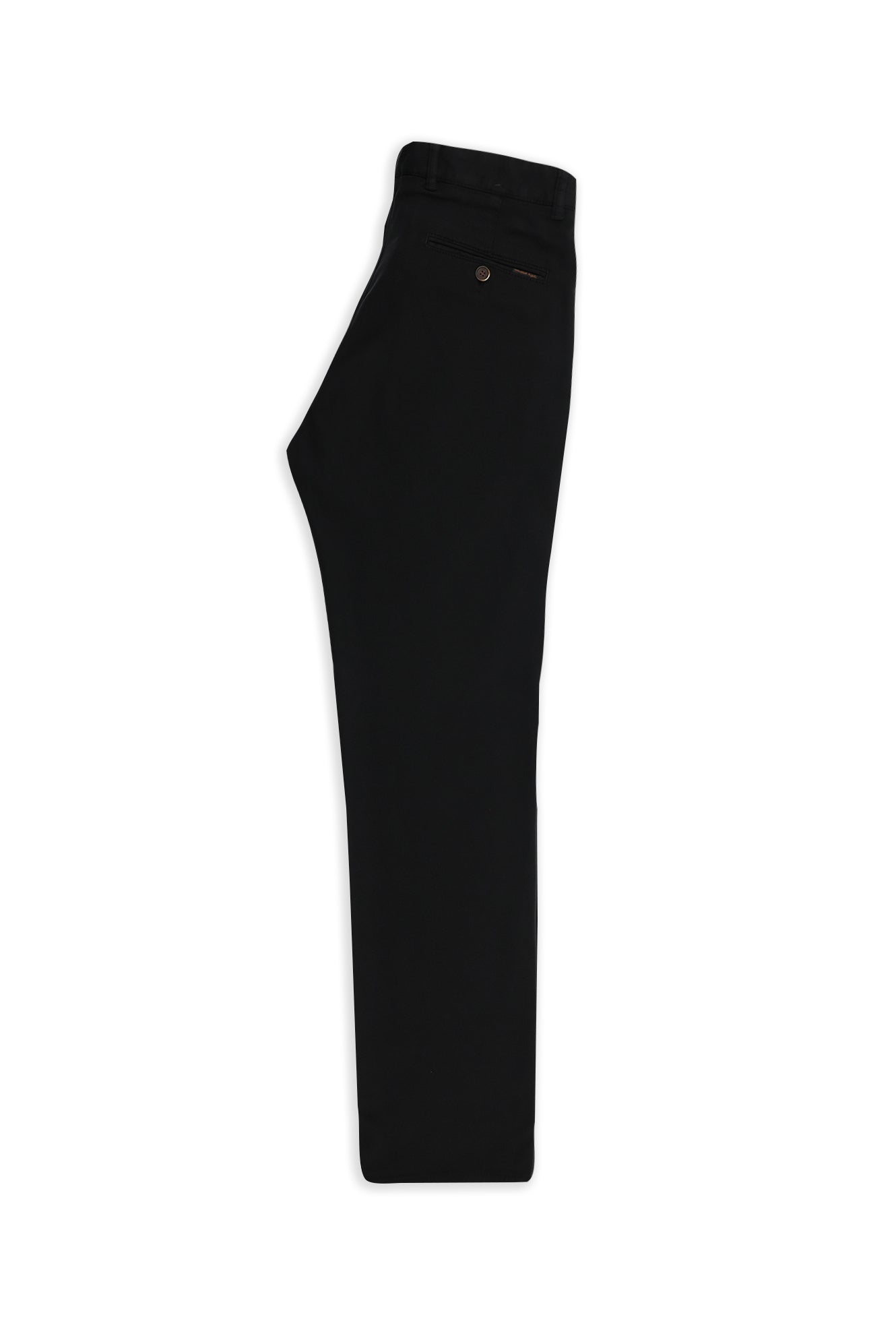 Siyah Relaxed Fit Rahat Kesim Lyocell Karışımlı Kanvas / Chino Pantolon