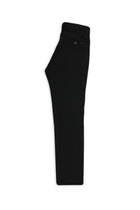 Siyah Relaxed Fit Rahat Kesim Lyocell Karışımlı Kanvas / Chino Pantolon
