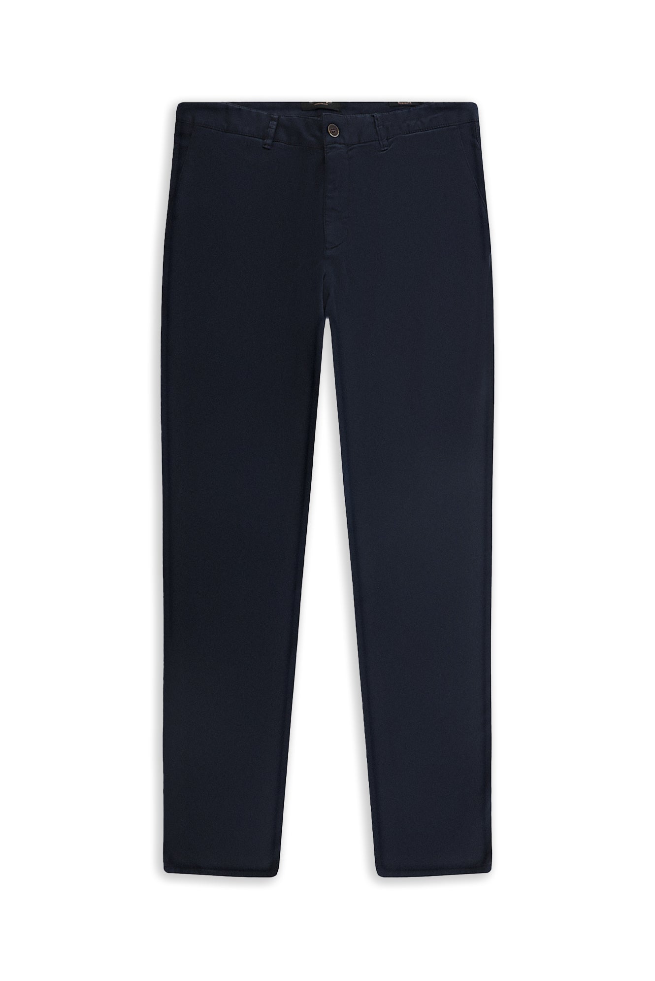Koyu Lacivert Regular Fit Likralı Kanvas / Chino Pantolon