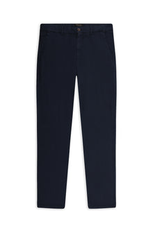 Koyu Lacivert Regular Fit Lyocell Karışımlı Kanvas / Chino Pantolon