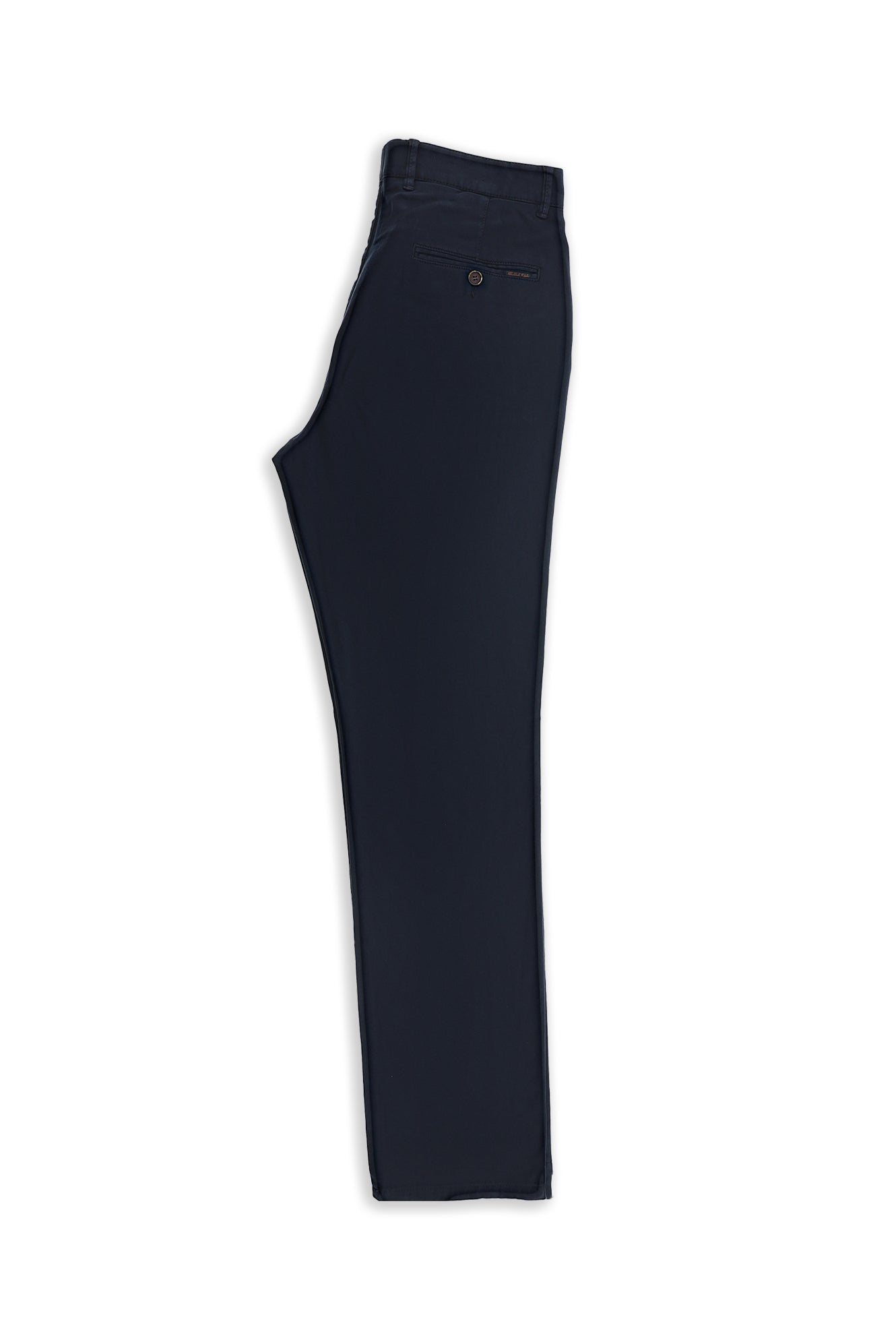 Koyu Lacivert Regular Fit Likralı Kanvas / Chino Pantolon