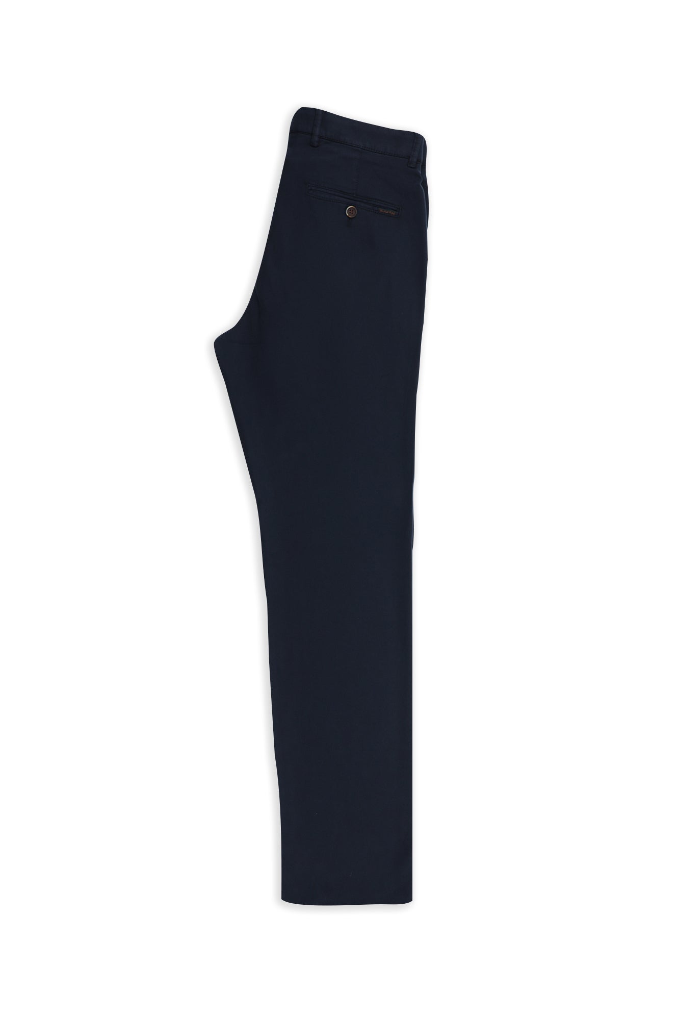 Koyu Lacivert Regular Fit Lyocell Karışımlı Kanvas / Chino Pantolon