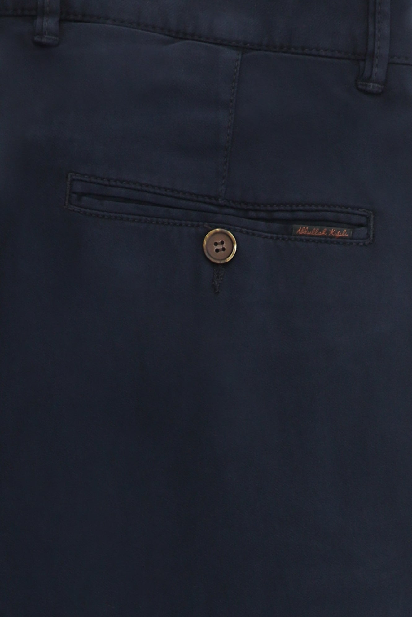 Koyu Lacivert Regular Fit Likralı Kanvas / Chino Pantolon