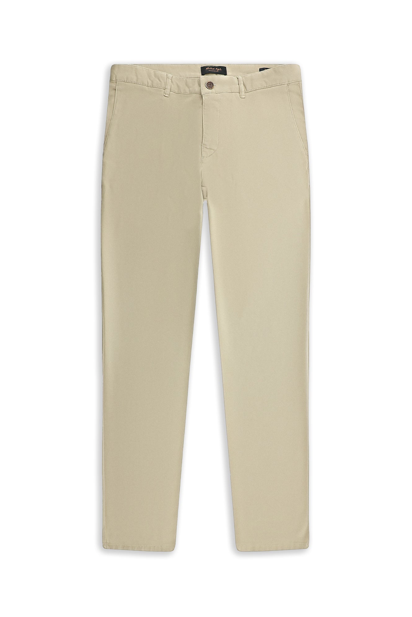 Orta Bej Regular Fit Likralı Kanvas / Chino Pantolon