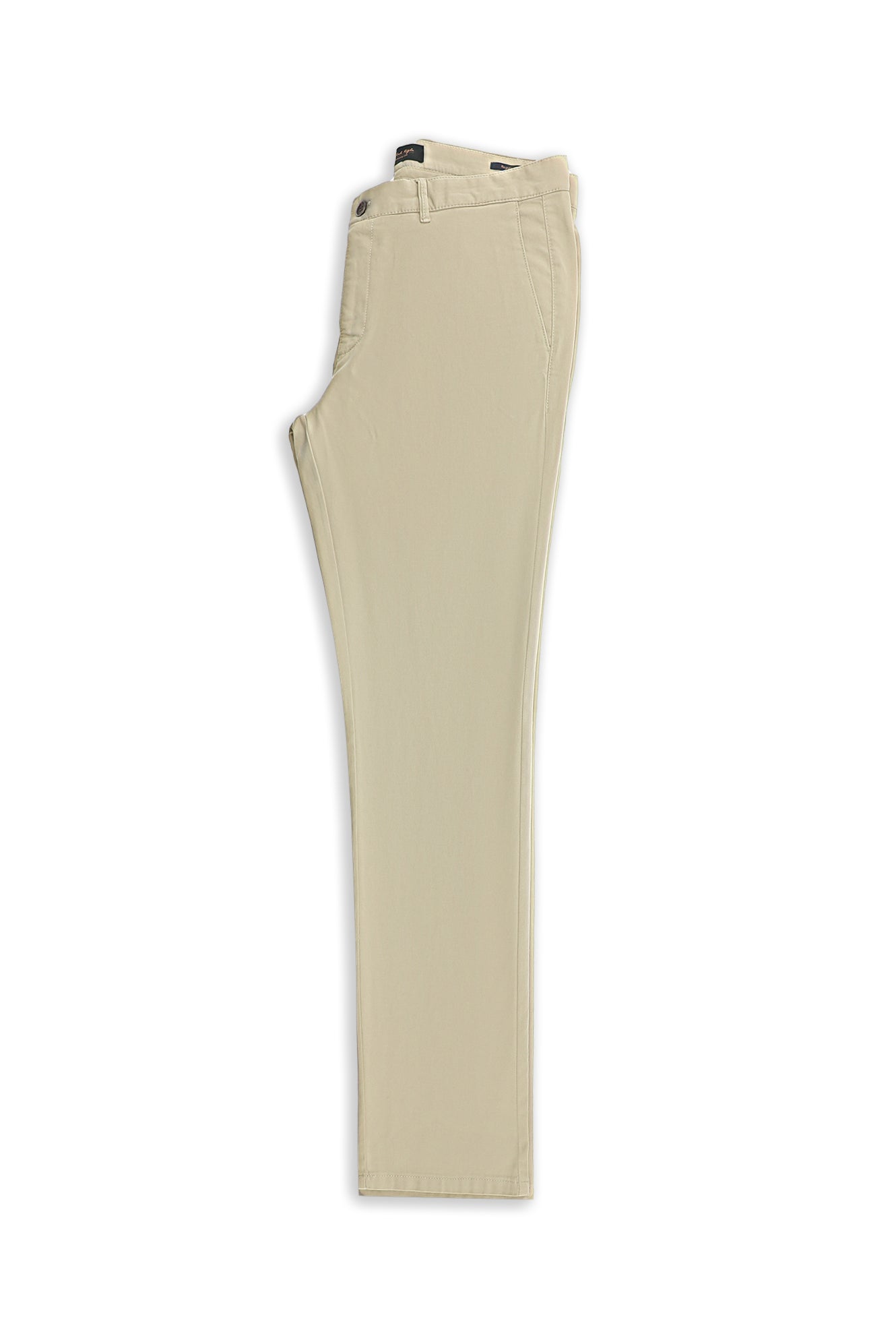 Orta Bej Regular Fit Lyocell Karışımlı Kanvas / Chino Pantolon