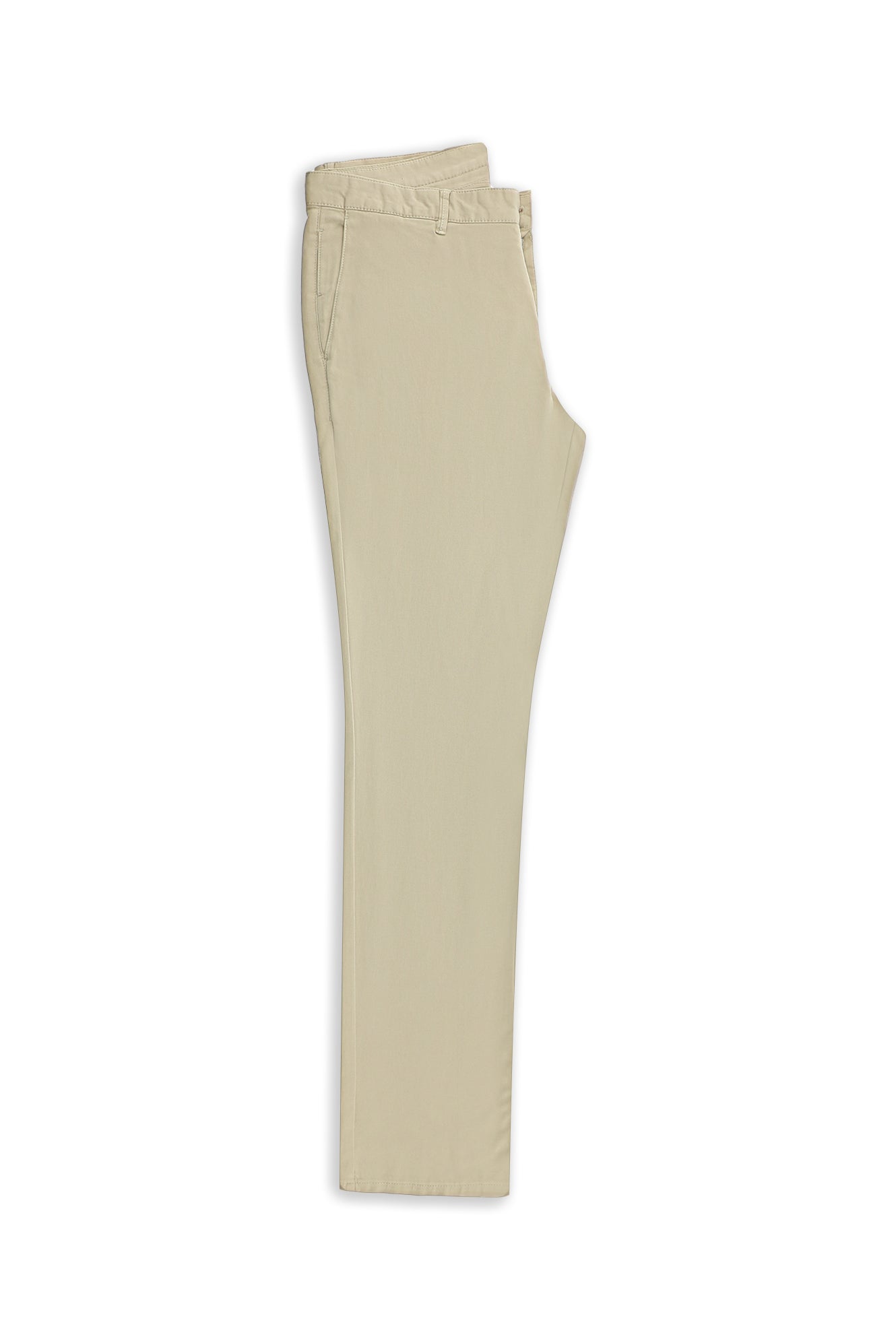 Orta Bej Regular Fit Likralı Kanvas / Chino Pantolon