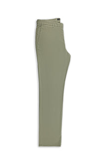 Orta Haki Regular Fit Likralı Kanvas / Chino Pantolon