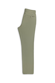 Orta Haki Relaxed Fit Rahat Kesim Likralı Kanvas / Chino Pantolon