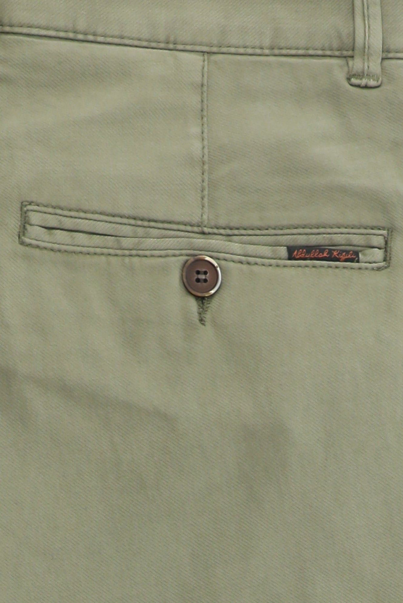 Orta Haki Relaxed Fit Rahat Kesim Likralı Kanvas / Chino Pantolon