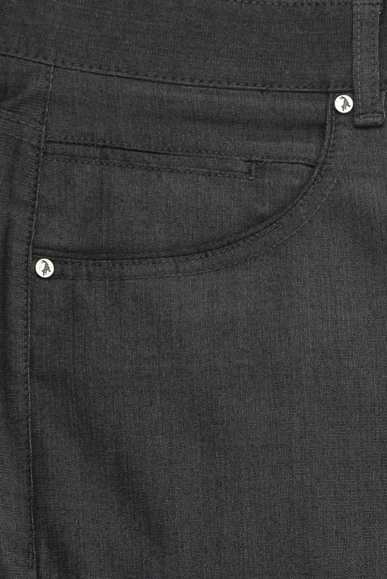 Siyah Regular Fit Likralı Kanvas / Chino Pantolon