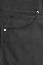 Siyah Regular Fit Likralı Kanvas / Chino Pantolon