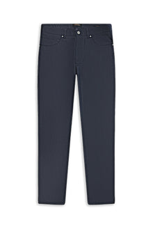 Koyu Lacivert Regular Fit Likralı Kanvas / Chino Pantolon