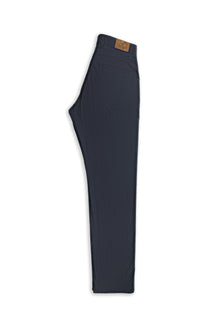 Koyu Lacivert Regular Fit Likralı Kanvas / Chino Pantolon