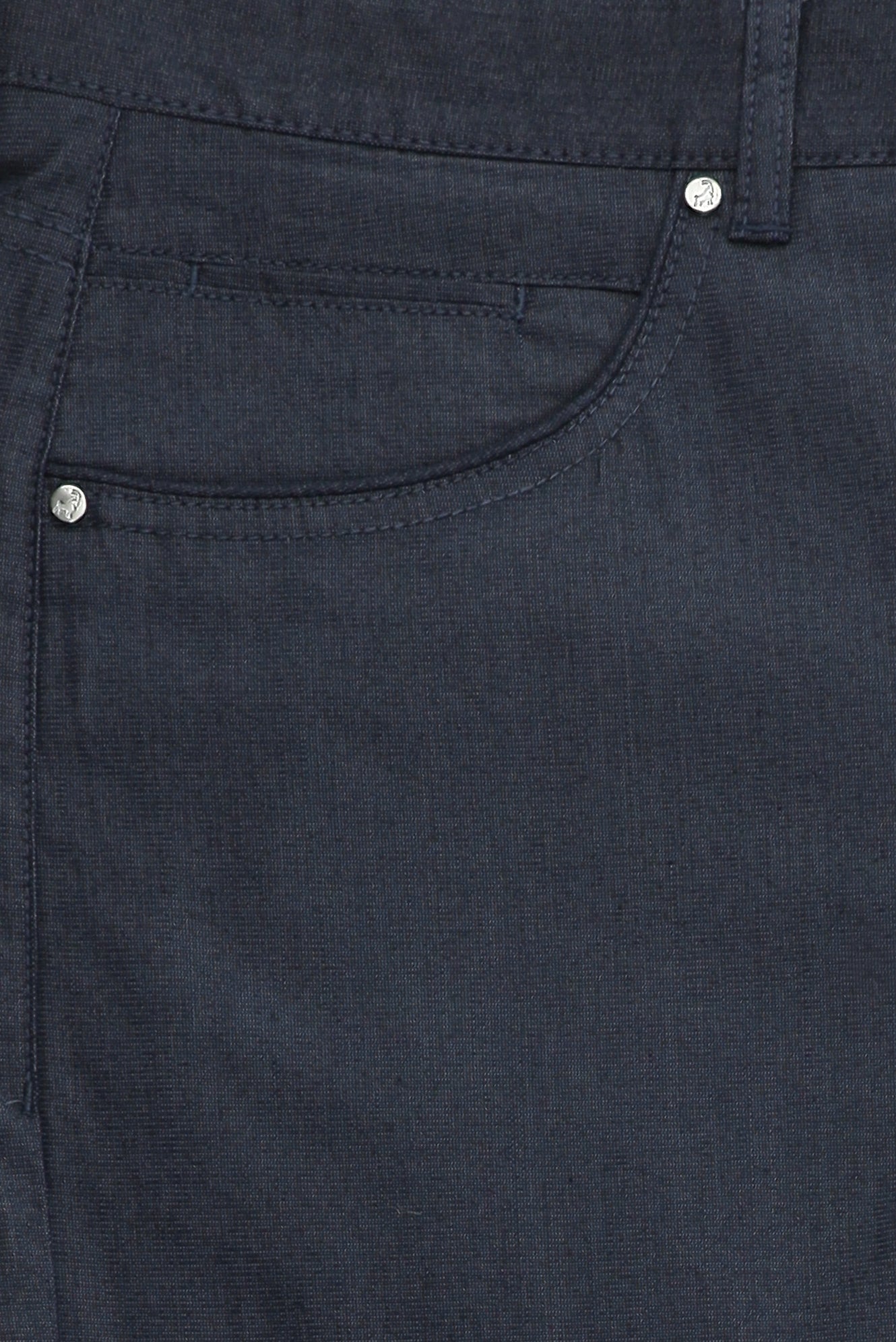 Koyu Lacivert Regular Fit Likralı Kanvas / Chino Pantolon