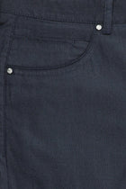 Koyu Lacivert Regular Fit Likralı Kanvas / Chino Pantolon