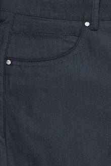 Koyu Lacivert Regular Fit Likralı Kanvas / Chino Pantolon
