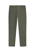 Orta Haki Regular Fit Likralı Kanvas / Chino Pantolon
