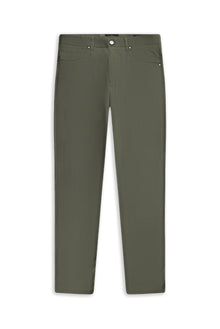 Orta Haki Regular Fit Likralı Kanvas / Chino Pantolon