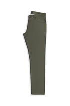 Orta Haki Regular Fit Likralı Kanvas / Chino Pantolon