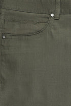 Orta Haki Regular Fit Likralı Kanvas / Chino Pantolon