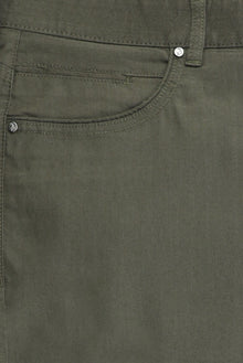 Orta Haki Regular Fit Likralı Kanvas / Chino Pantolon