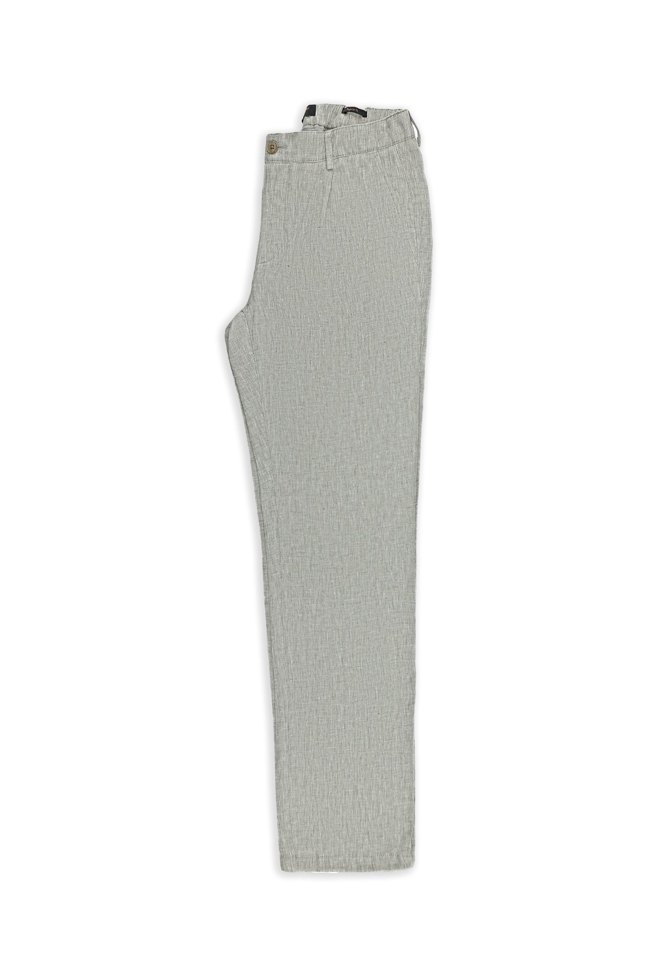 Açık Vizon Regular Fit Pileli Keten Kanvas / Chino Pantolon