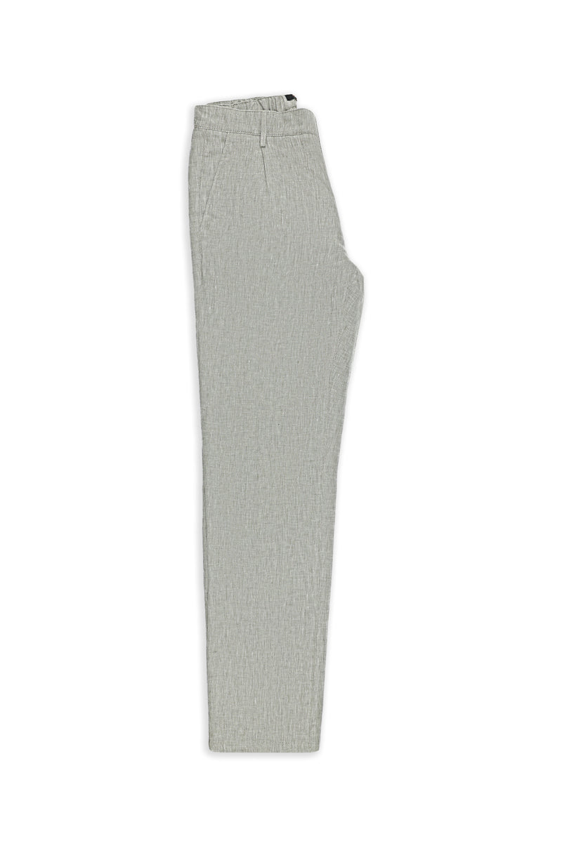 Açık Vizon Regular Fit Pileli Keten Kanvas / Chino Pantolon