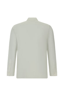 Beyaz Uzun Kol Regular Fit Düğmeli Yaka Oxford Pamuk Gömlek