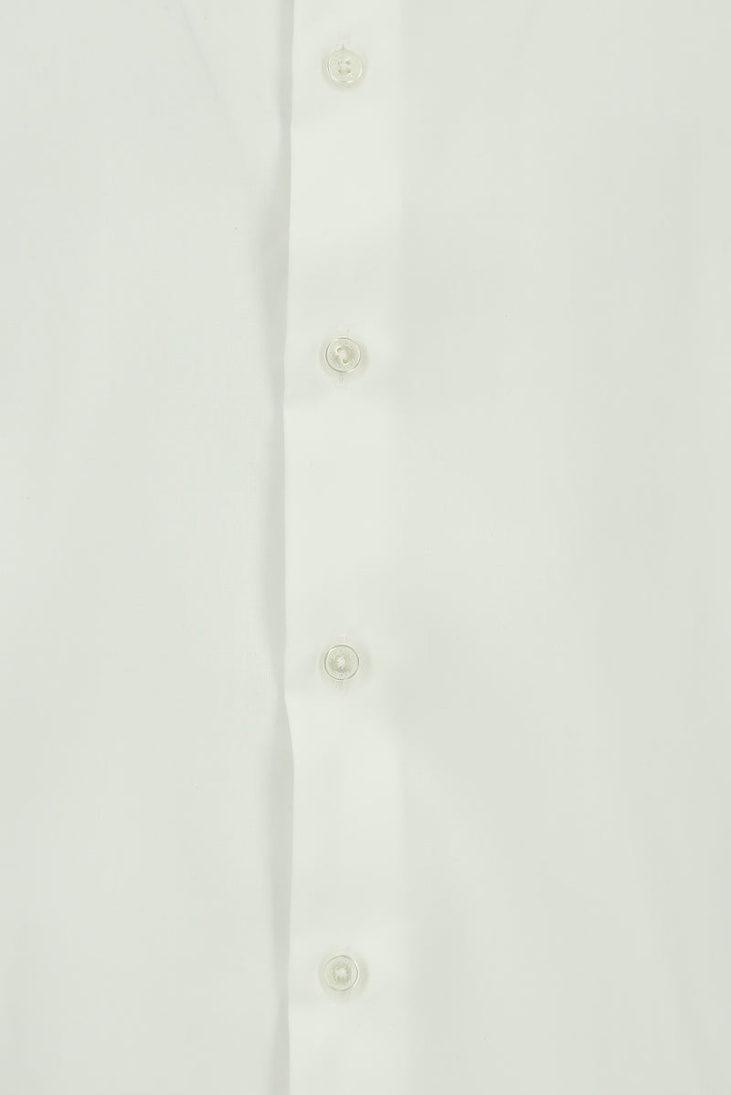 Beyaz Kısa Kol Regular Fit Non Iron Pamuk Gömlek
