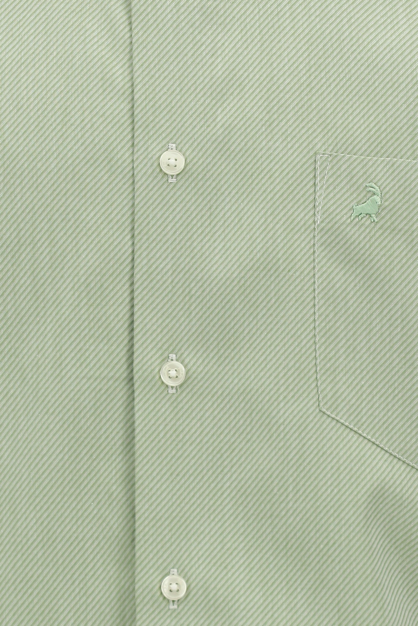 Koyu Yeşil Kısa Kol Regular Fit Cepli Desenli Pamuk Gömlek