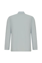 Açık Mavi Uzun Kol Slim Fit Dar Kesim Klasik Çizgili Pamuk Gömlek