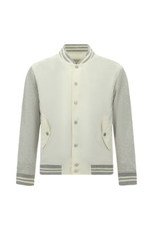 Krem Spor Bomber Ceket Mont