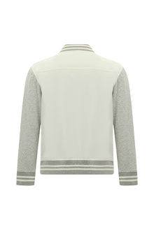 Krem Spor Bomber Ceket Mont