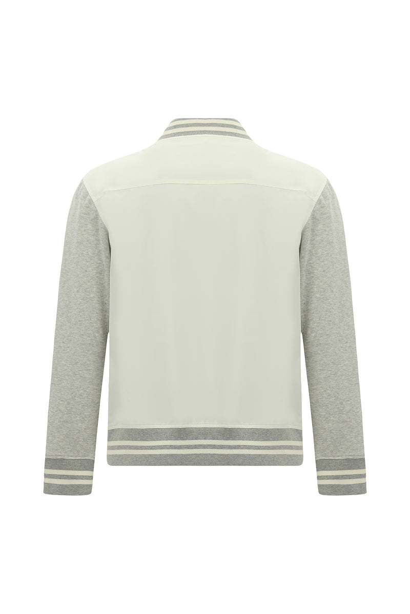 Krem Spor Bomber Ceket Mont